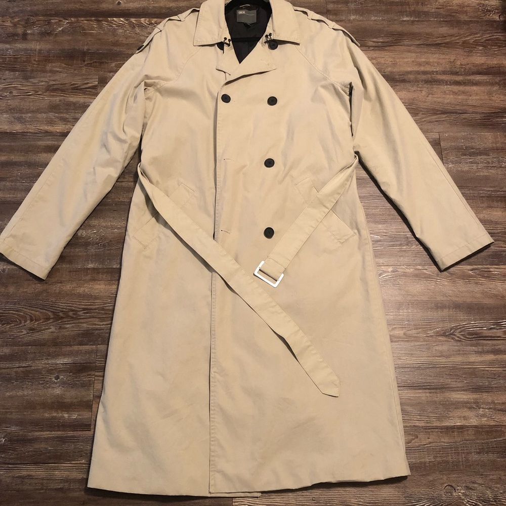Asos Oversized Trench Coat in Stone